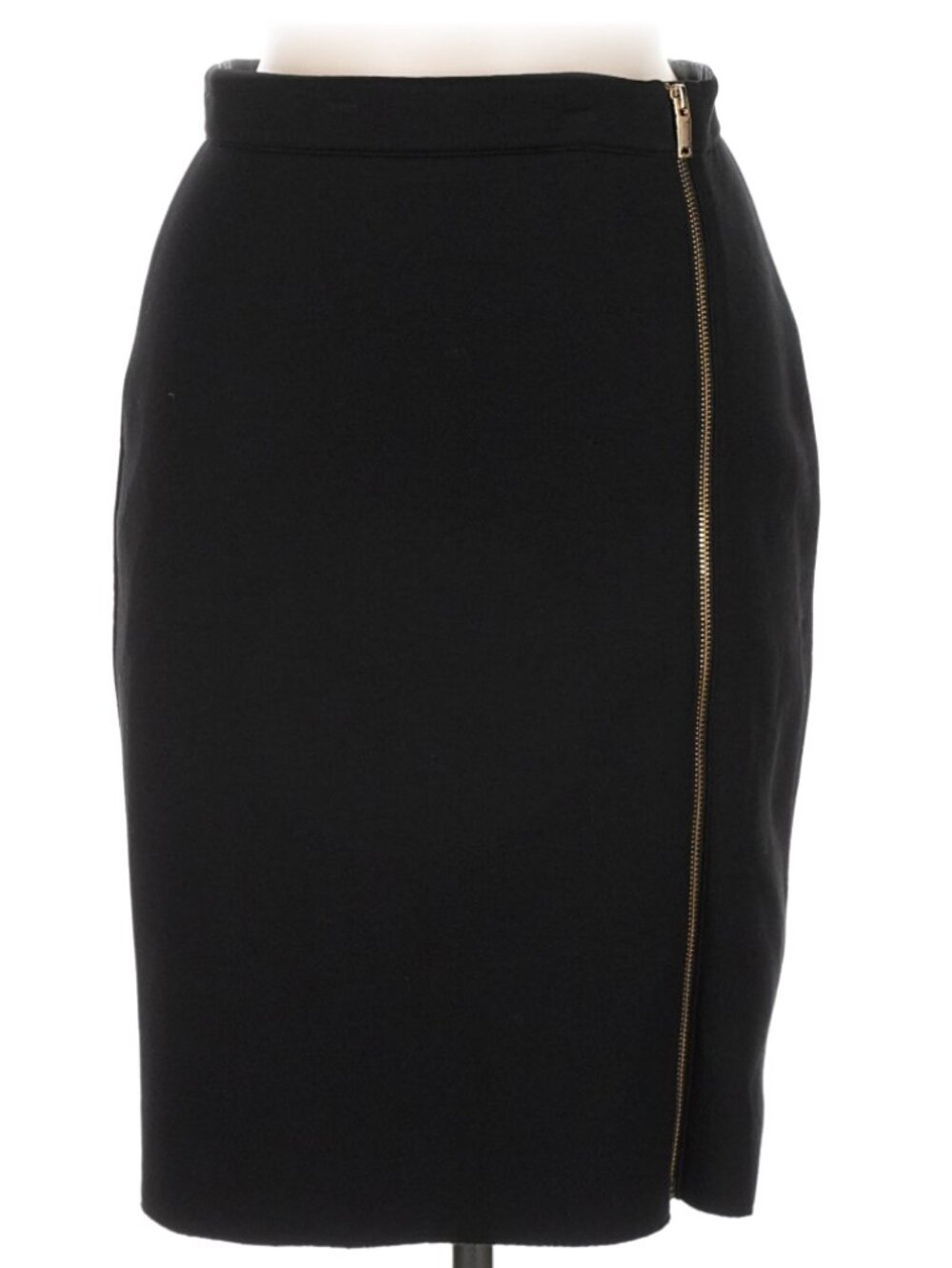 Reiss Pencil Skirt Gold Zipper